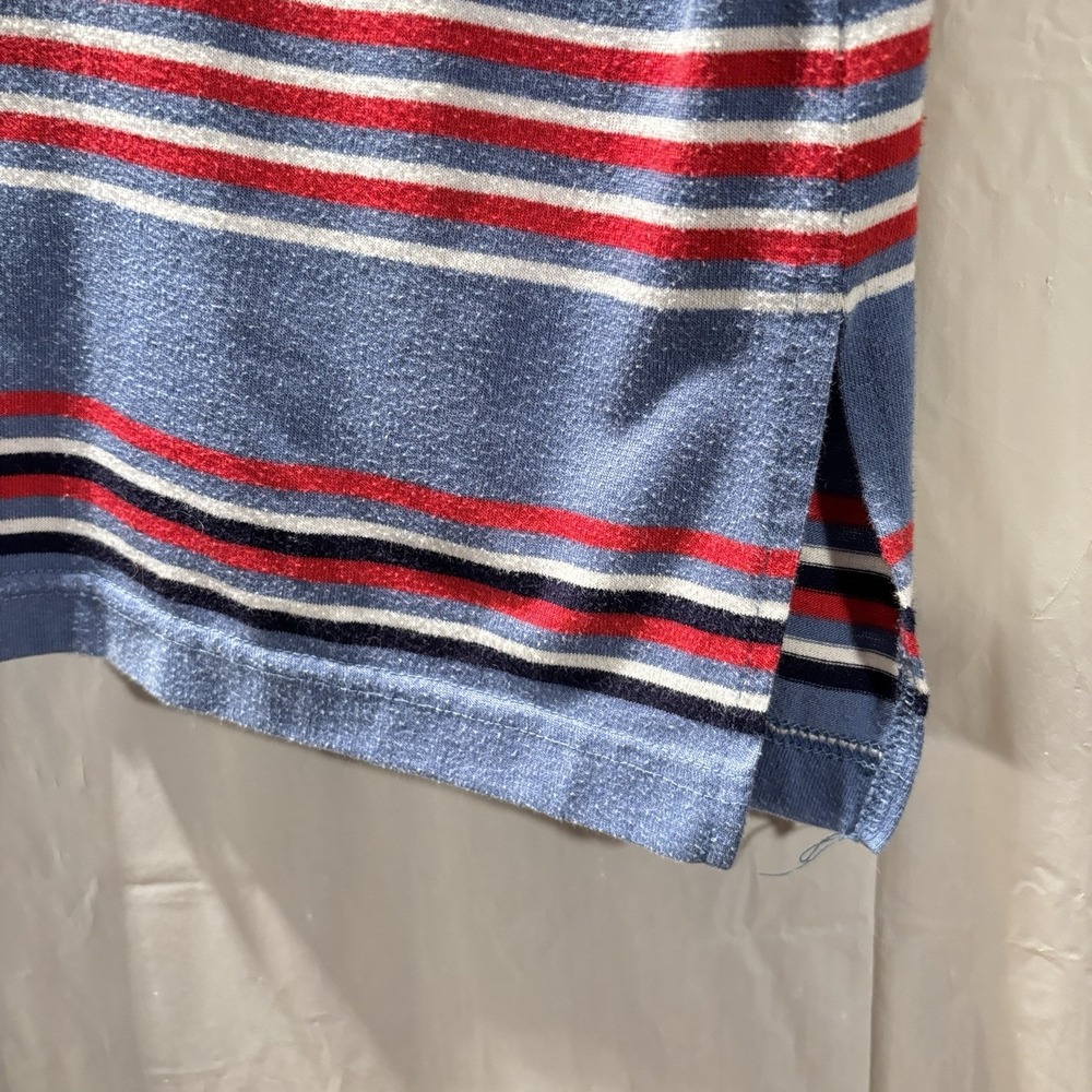 Sarah Bentley Woman Pullover Top Plus 2X Short‎ Sleeve Striped Square Neck - Picture 6 of 7